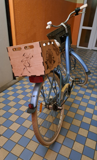 Box na nosič na retro kolo